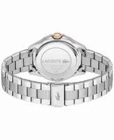 Lacoste Women's Santorini Quartz Silver-tone Stainless Steel Bracelet Watch 36mm