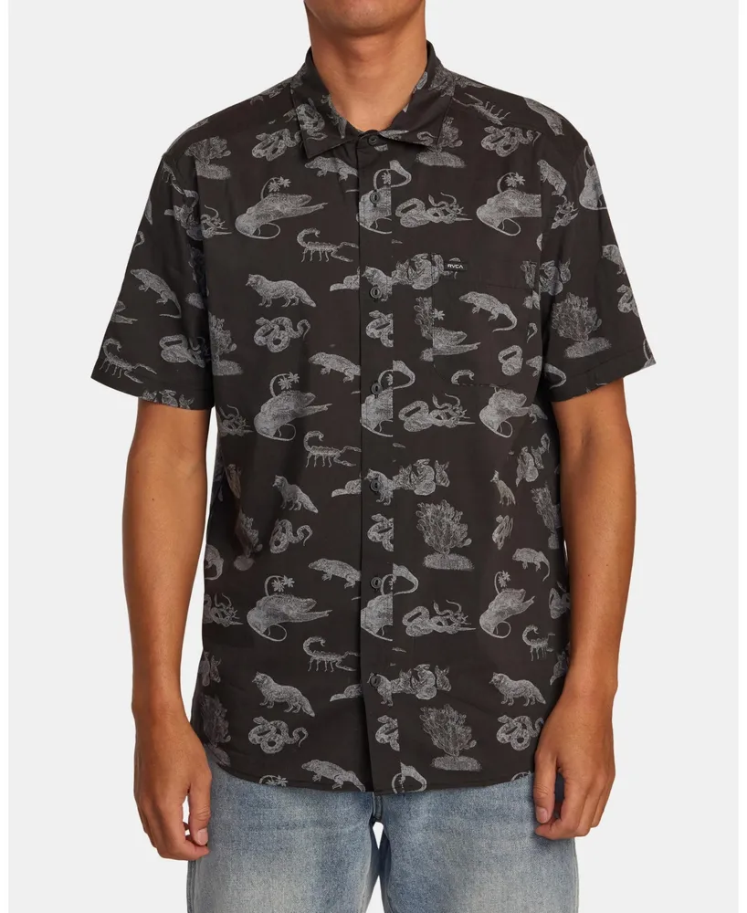 Rvca Men's Arrival Short Sleeve Shirt