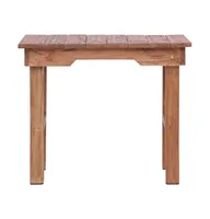 End Table 27.6"x13.8"x23.6" Solid Wood Mahogany