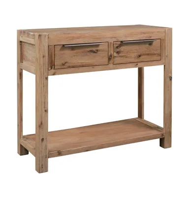 Console Table 32.3"x13"x28.7" Solid Acacia Wood