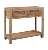 Console Table 32.3"x13"x28.7" Solid Acacia Wood