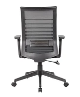 Boss Office Products 39-42" Polyester Mesh and Microbial-Resistant Task Chair