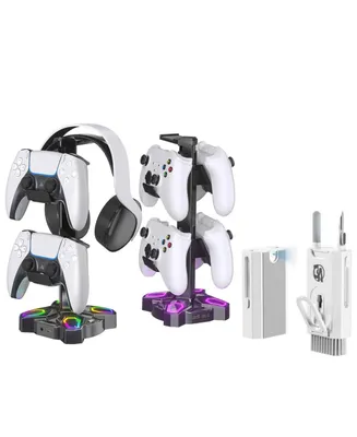 Controller and Rgb Headphones Stand With Bolt Axtion Bundle