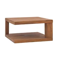 Coffee Table 25.6"x25.6"x13" Solid Teak Wood