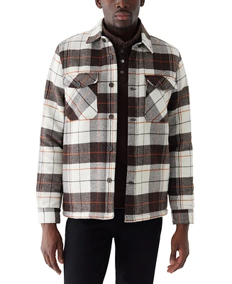 Frank And Oak Men's Relaxed-Fit Plaid Fleece-Lined Shirt Jacket