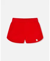 Girl French Terry Short True Red - Toddler|Child