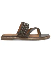 Lucky Brand Women's Kaykey Beaded Crisscross Flat Sandals