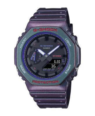 G-Shock Men's Analog Digital Purple Resin Watch 50.0mm, GA2100AH-6A