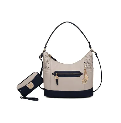 Mkf Collection Charlotte Shoulder Bag With Matching Wallet by Mia K