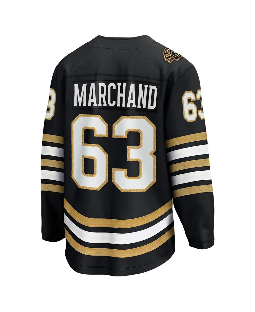 Men's Fanatics Brad Marchand Black Boston Bruins 100th Anniversary Premier Breakaway Player Jersey