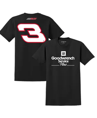 Men's Richard Childress Racing Team Collection Black Dale Earnhardt Goodwrench Service Plus Sponsor Lifestyle T-shirt