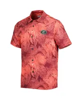 Men's Tommy Bahama Red Georgia Bulldogs Coast Luminescent Fronds Camp Button-Up Shirt