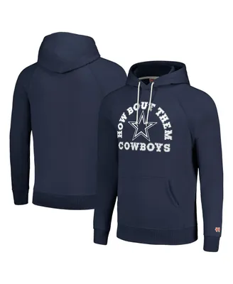 Men's and Women's Homage Navy Dallas Cowboys Hyperlocal Raglan Pullover Hoodie
