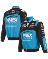 Men's Jh Design Black Ross Chastain Wwex Twill Uniform Full-Snap Jacket