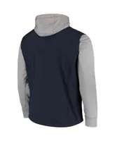 Men's Dunbrooke Navy, Gray New England Patriots Alpha Full-Zip Jacket