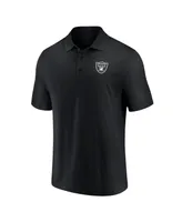 Men's Fanatics Black Las Vegas Raiders Component Polo Shirt