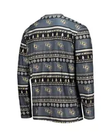 Men's Concepts Sport Charcoal Ucf Knights Ugly Sweater Long Sleeve T-shirt and Pants Sleep Set