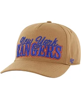 Men's '47 Brand Tan New York Rangers Barnes Hitch Adjustable Hat