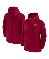 Men's Nike Burgundy Washington Commanders Sideline 1/4-Zip Hoodie