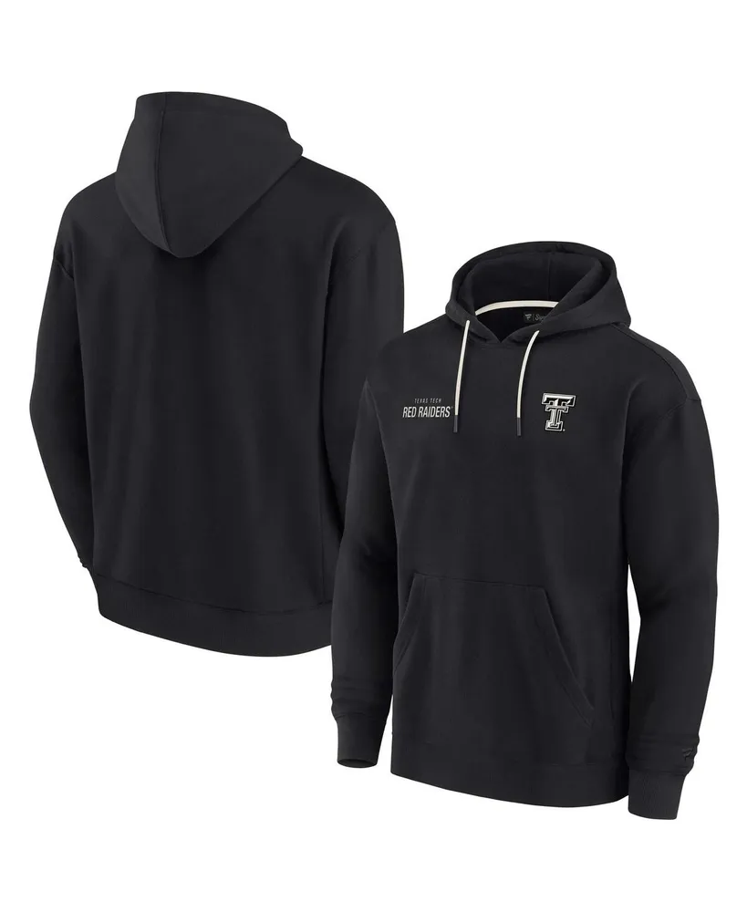 Men's and Women's Fanatics Signature Black Texas Tech Red Raiders Super Soft Fleece Pullover Hoodie