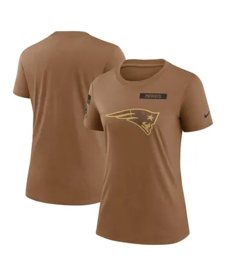 Women's Nike Brown New England Patriots 2023 Salute to Service Legend Performance T-shirt