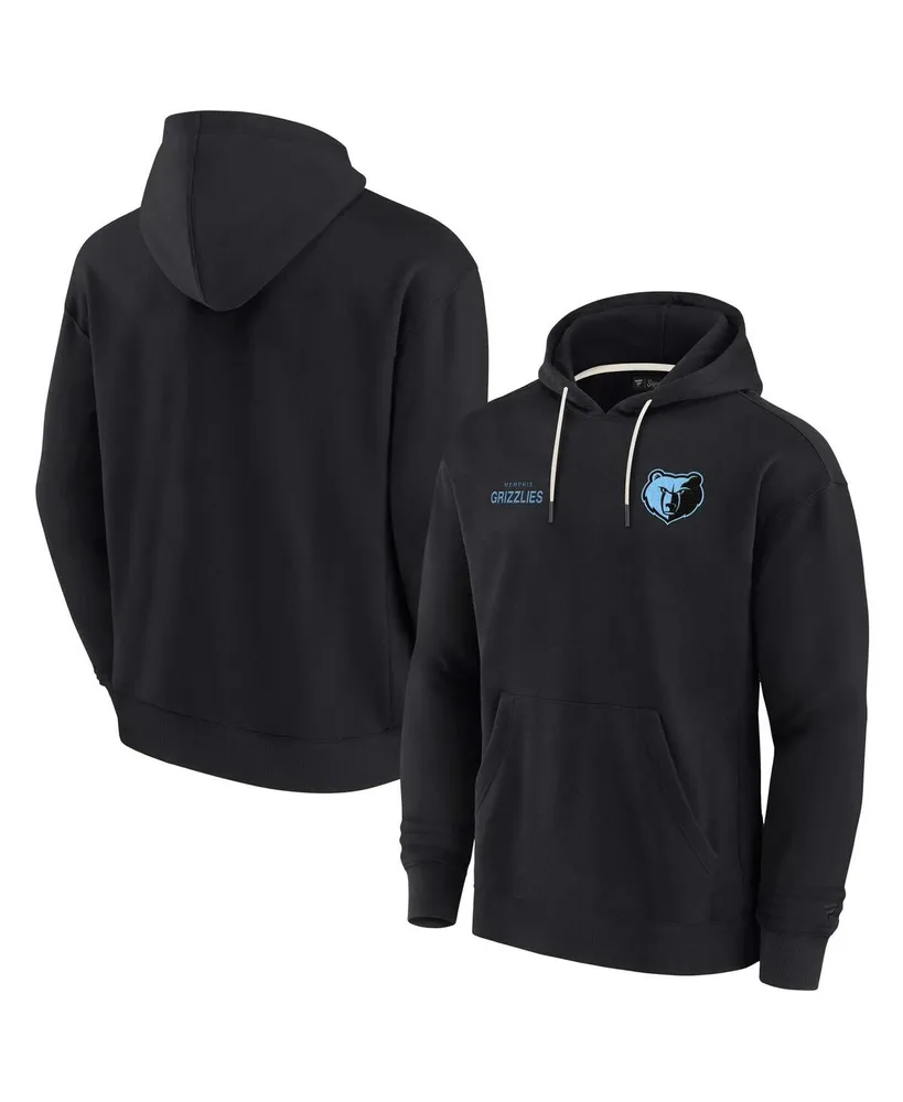 Men's and Women's Fanatics Signature Black Memphis Grizzlies Super Soft Fleece Pullover Hoodie