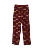 Big Boys Burgundy Washington Commanders Team-Colored Printed Pajama Pants