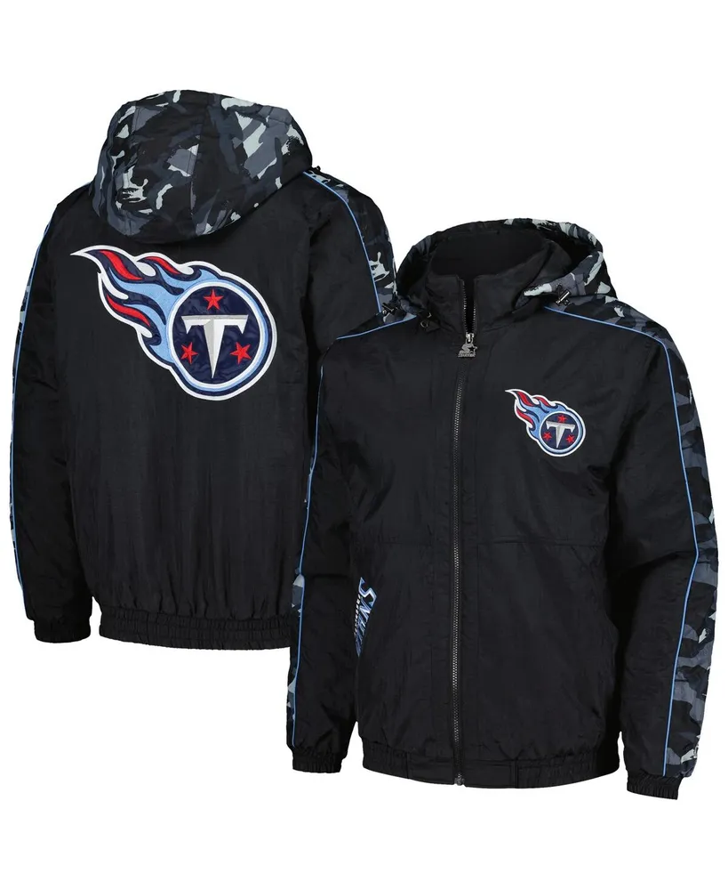 Men's Starter Black Tennessee Titans Thursday Night Gridiron Full-Zip Hoodie Jacket