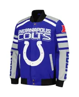 Men's G-iii Sports by Carl Banks Royal Indianapolis Colts Power Forward Racing Full-Snap Jacket