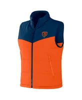 Men's Nfl x Darius Rucker Collection by Fanatics Navy Chicago Bears Colorblocked Full-Zip Vest