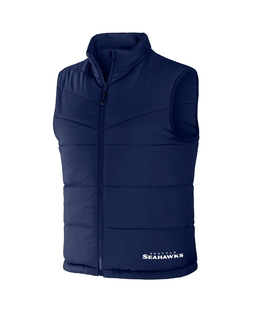 Men's Nfl x Darius Rucker Collection by Fanatics Navy Seattle Seahawks Colorblocked Full-Zip Vest