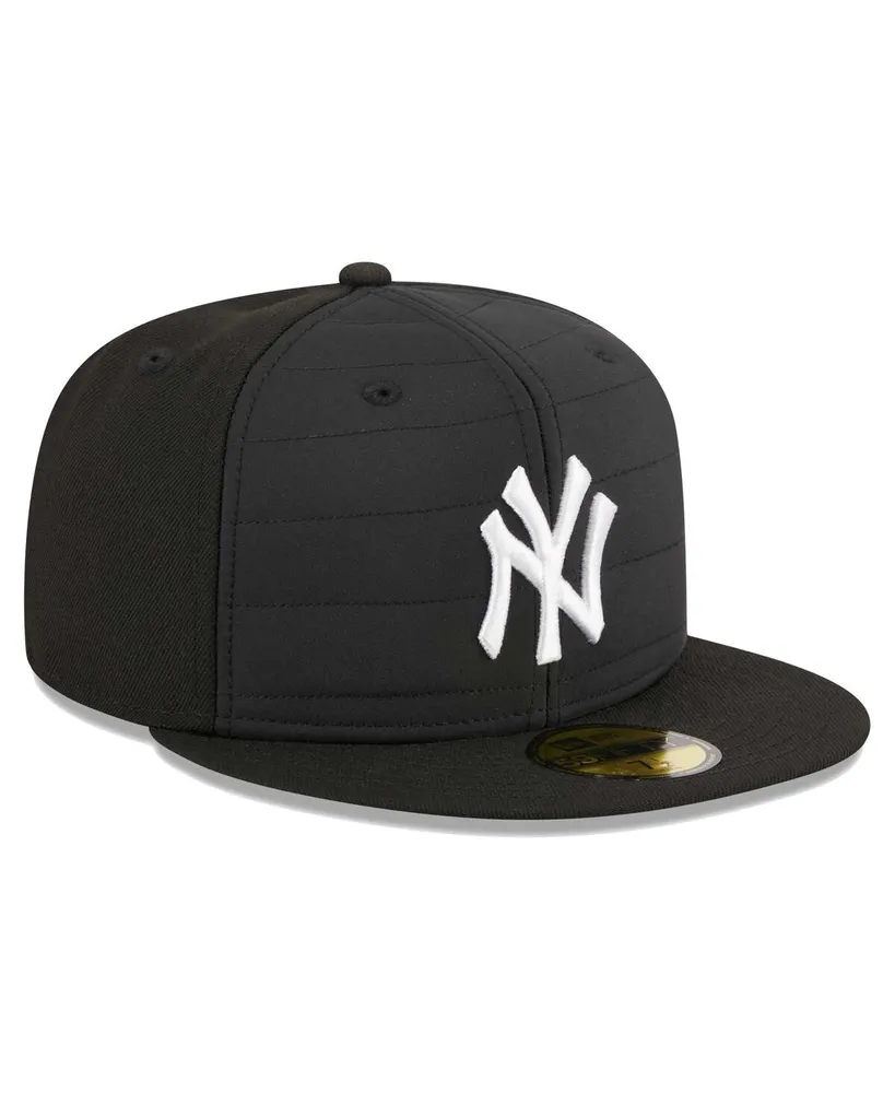 Men's New Era Black York Yankees Quilt 59FIFTY Fitted Hat