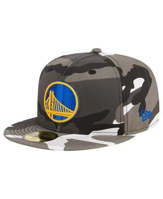 Men's New Era Golden State Warriors Snow Camo 59FIFTY Fitted Hat