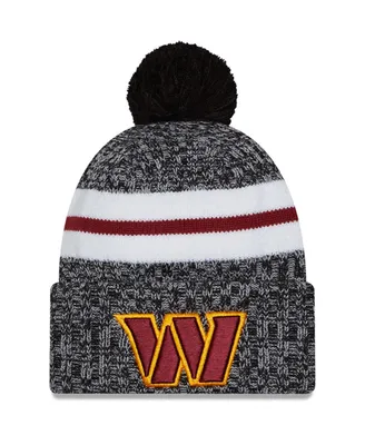 Men's New Era Washington Commanders 2023 Sideline Cuffed Knit Hat With Pom