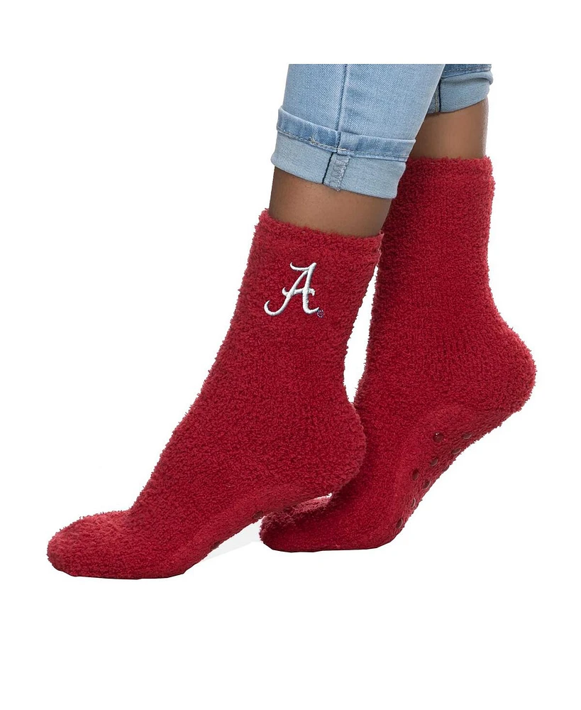 Women's ZooZatz Alabama Crimson Tide Fuzzy Team Crew Socks