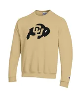 Men's Champion Gold Colorado Buffaloes Primary Logo Pullover Sweatshirt