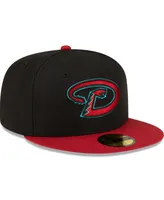 Men's New Era Black, Red Arizona Diamondbacks Road Authentic Collection On-Field 59FIFTY Fitted Hat