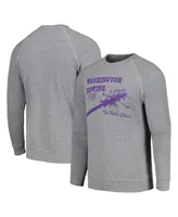 Men's Blue 84 Gray Distressed Washington Huskies Rowing The Boys in the Boat Pullover Sweatshirt