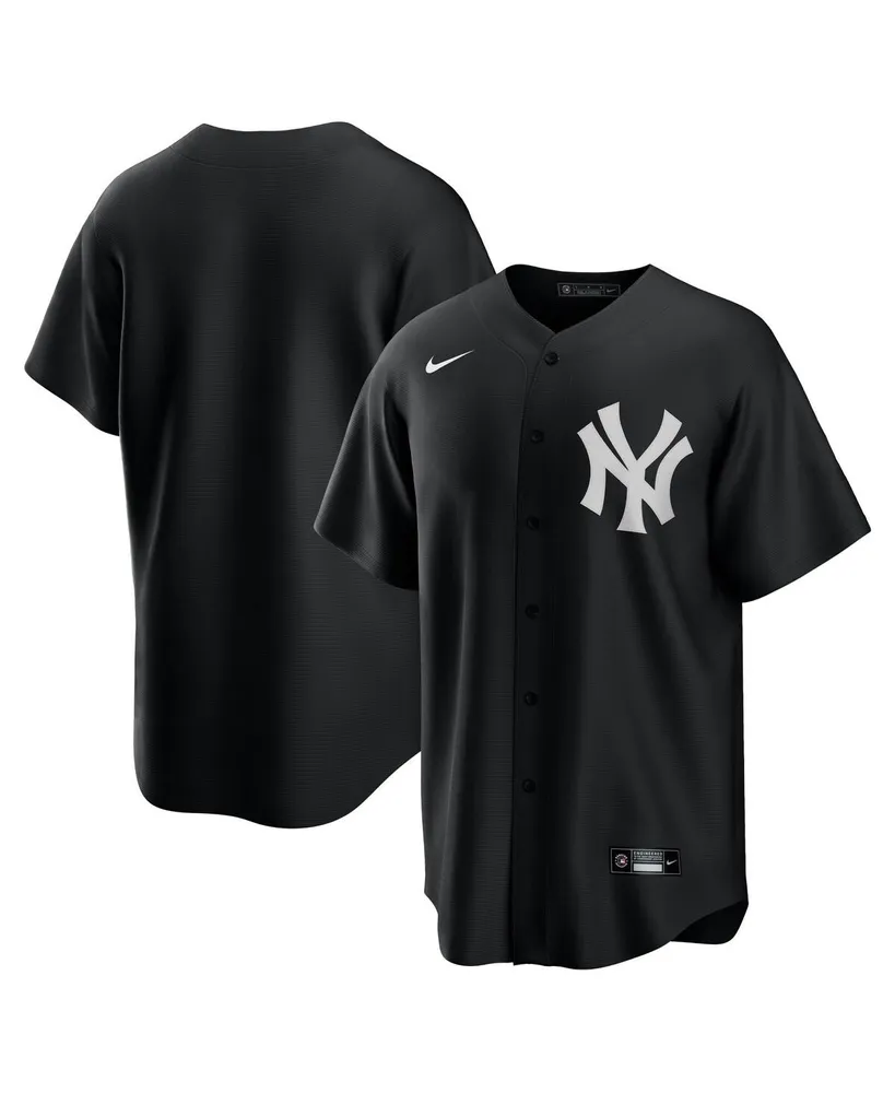Men's Nike Black, White New York Yankees Official Replica Jersey