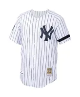 Men's Mitchell & Ness Mariano Rivera White, Navy New York Yankees Home 2000 Cooperstown Collection Authentic Jersey