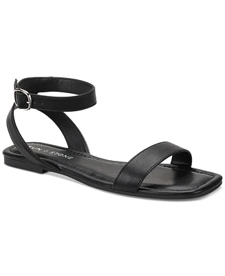 Sun + Stone Quebecc Ankle-Strap Flat Sandals, Created for Macy's