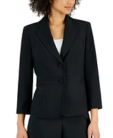 Le Suit Crepe Two-Button Blazer & Pants