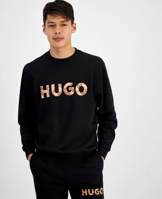 Hugo by Boss Men's Regular-Fit Logo-Print Sweatshirt, Created for Macy's