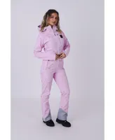 Women's Pink with Stars Chic Ski Suit