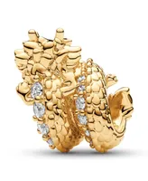 Pandora 14K Gold-Plated Dragon Charm