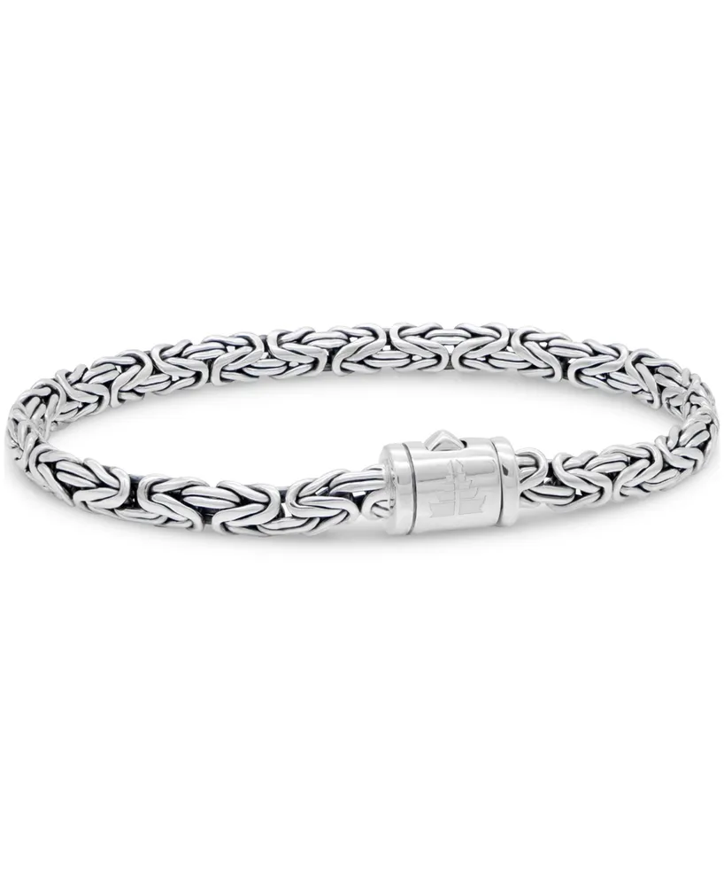 Devata Borobudur Oval 5mm Chain Bracelet Sterling Silver