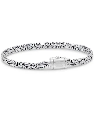 Devata Borobudur Oval 5mm Chain Bracelet Sterling Silver