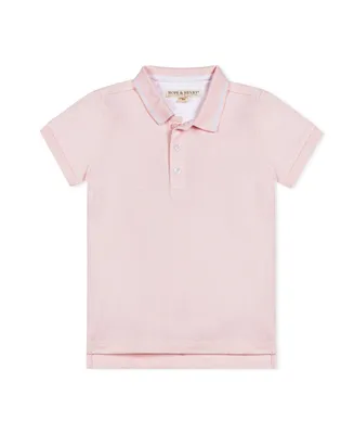 Hope & Henry Baby Boys Short Sleeve Knit Pique Polo Shirt