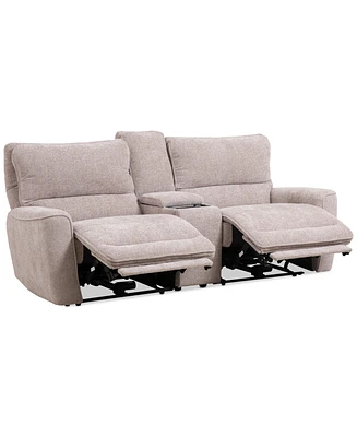 Deklyn 89" 3-Pc. Zero Gravity Fabric Sofa with 2 Power Recliners & 1 Console, Created for Macy's