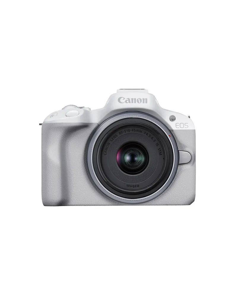 Canon Eos R50 Mirror less Camera with 18-45mm Lens (White)